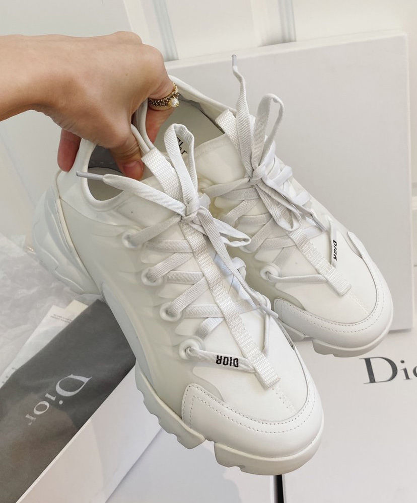 Christian Dior Women's D-connect Sneaker White - AlimorLuxury