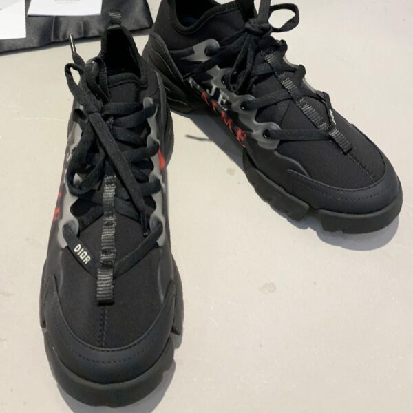 Christian Dior D-Connect Sneaker In Neoprene Black