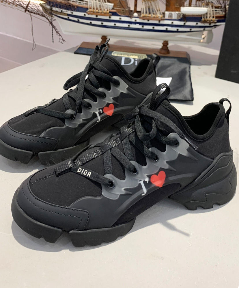 Christian Dior D-Connect Sneaker In Neoprene Black - Image 6