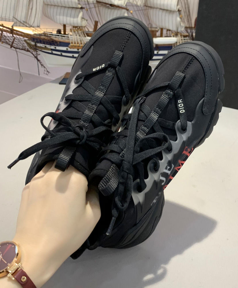 Christian Dior D-Connect Sneaker In Neoprene Black - Image 8