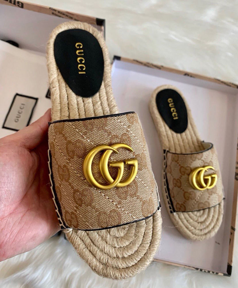 gucci matelasse canvas espadrille