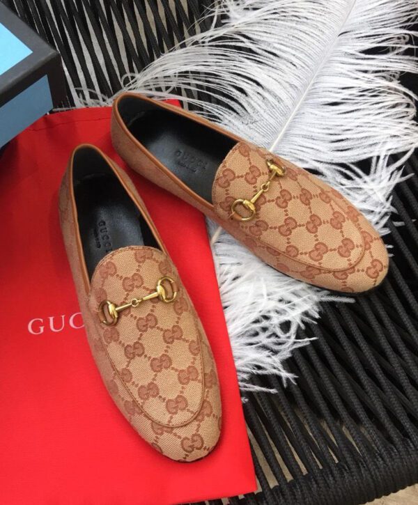 gucci canvas loafer
