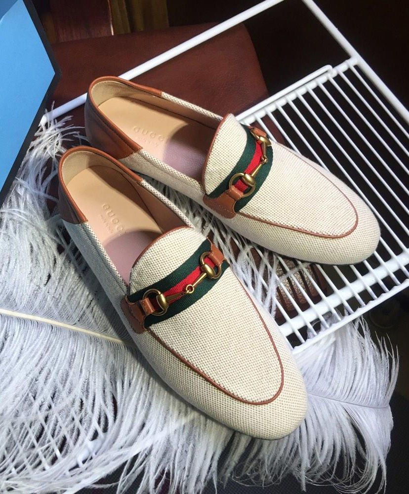 Gucci Women's Horsebit loafer with Web 583363 Coffee - Image 4