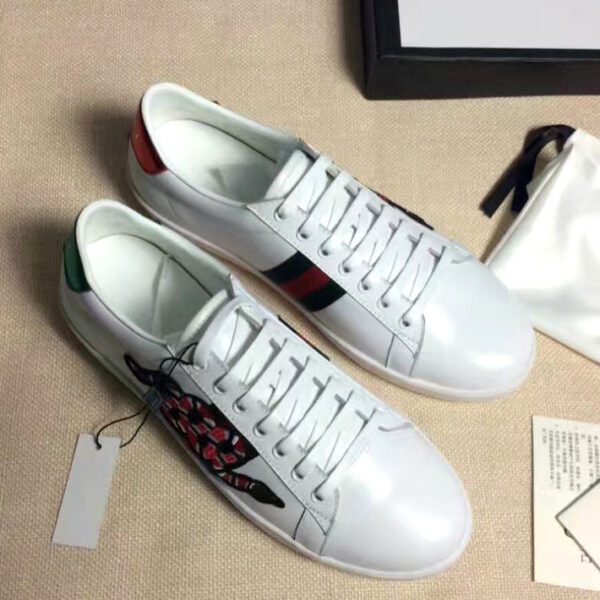 Gucci Ace Embroidered Low-top Unisex Sneaker 456230 White