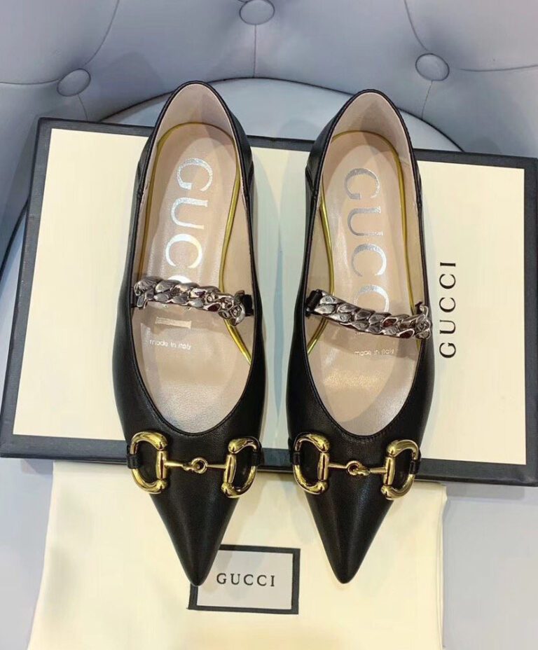 gucci ballet flat with horsebit