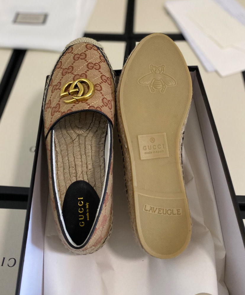 gucci matelasse canvas espadrille