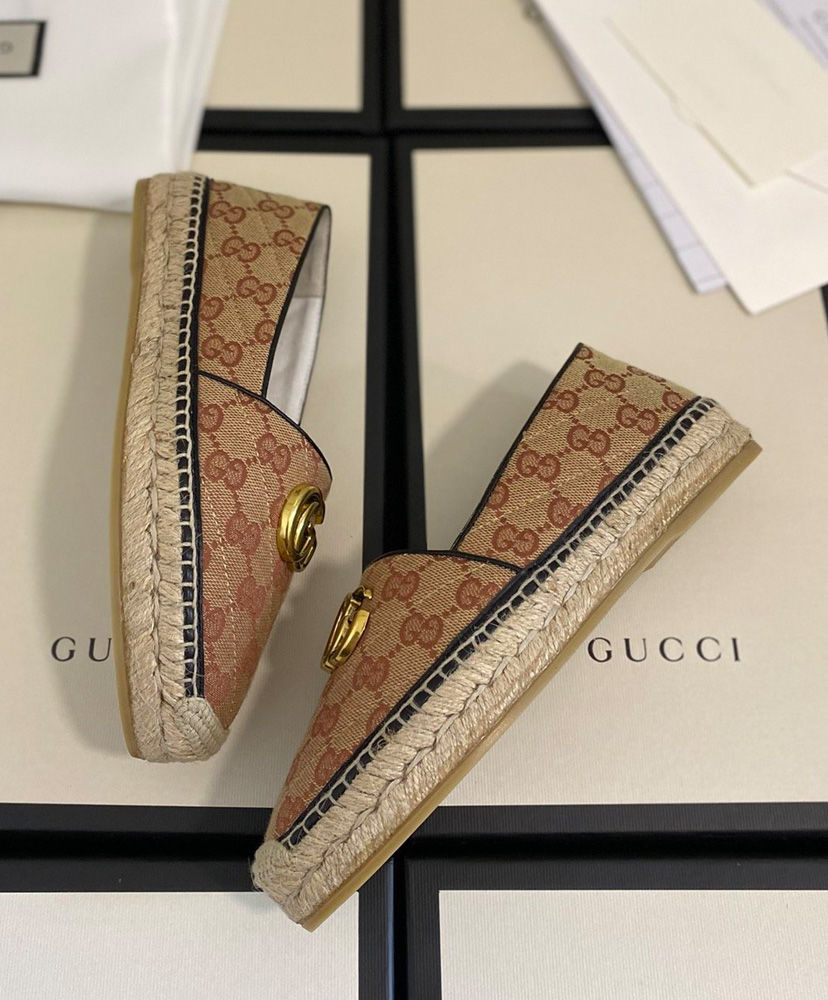 gucci matelasse canvas espadrille