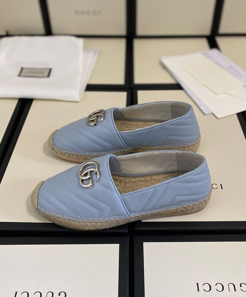 Gucci Women's matelasse espadrille Blue - Image 3