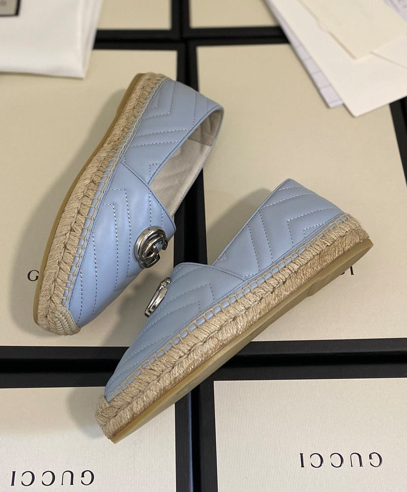 Gucci Women's matelasse espadrille Blue - Image 6