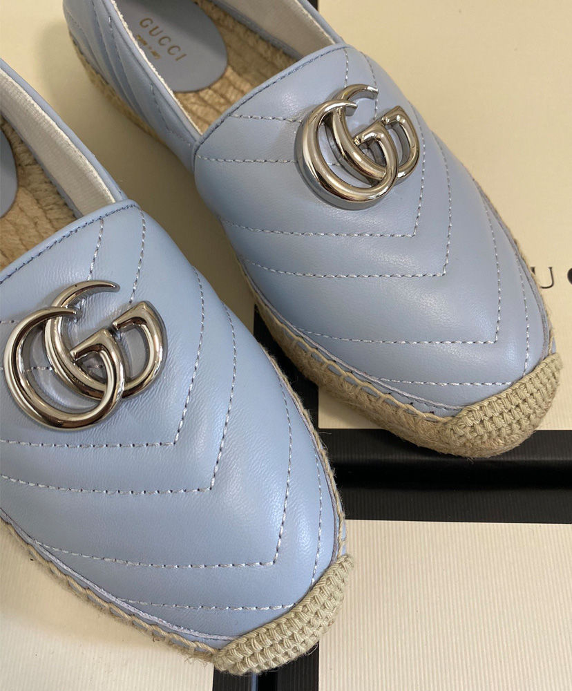 Gucci Women's matelasse espadrille Blue - Image 7