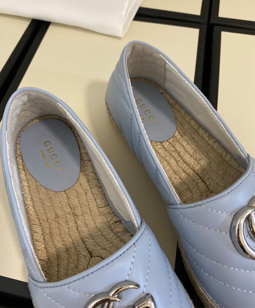 Gucci Women's matelasse espadrille Blue - Image 8