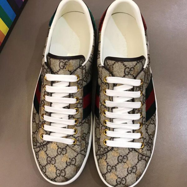 Gucci Unisex Ace GG Supreme bees sneaker 548950 Coffee