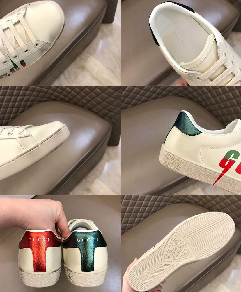 Gucci Men's Ace sneaker with Gucci Blade 550051 White - Image 9
