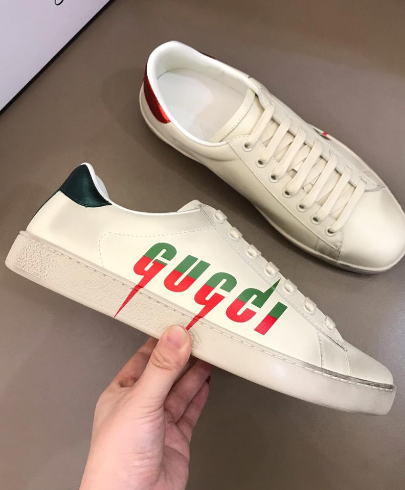 Gucci Men's Ace sneaker with Gucci Blade 550051 White - Image 5