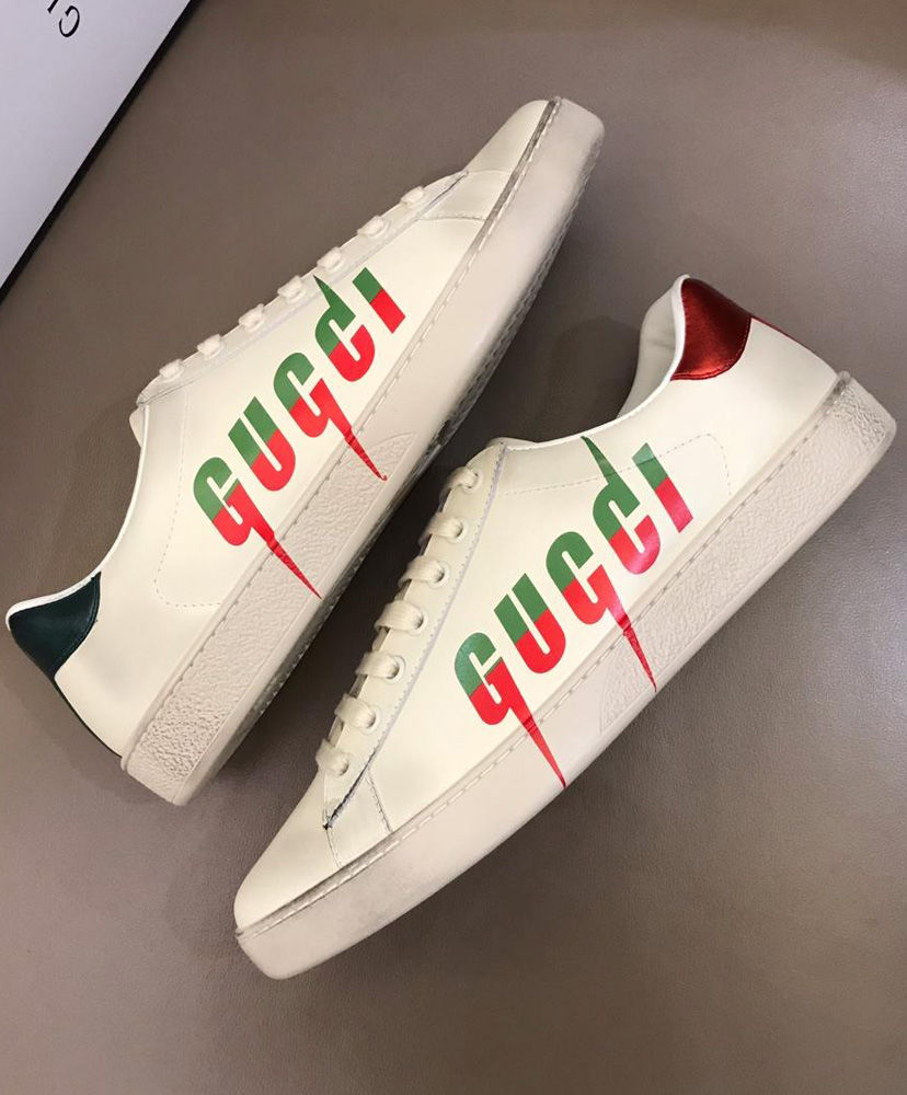 Gucci Men's Ace sneaker with Gucci Blade 550051 White - Image 7