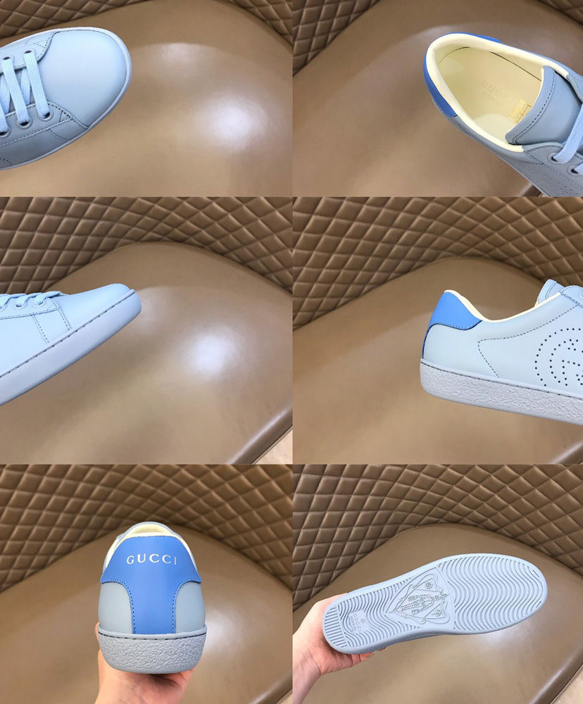 Gucci Unisex Ace sneaker with Interlocking G Blue - Image 9