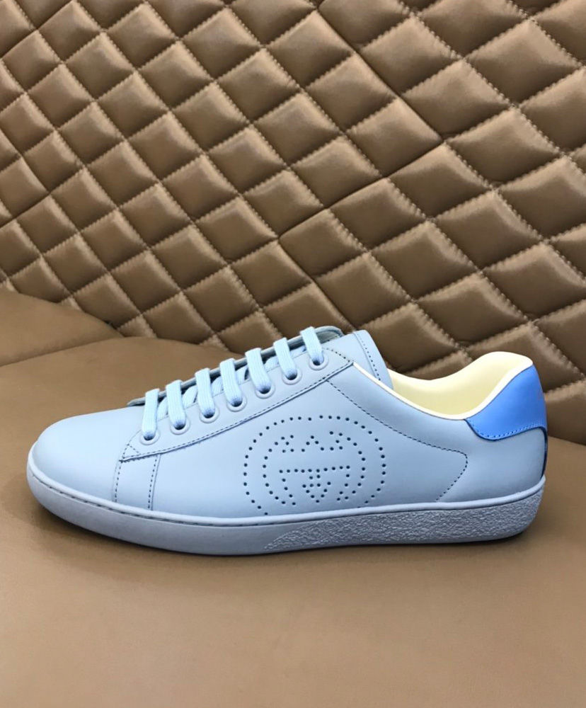 Gucci Unisex Ace sneaker with Interlocking G Blue - Image 4