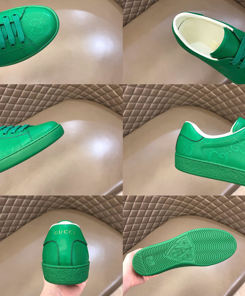 Gucci Unisex Ace GG embossed sneaker Green - Image 8