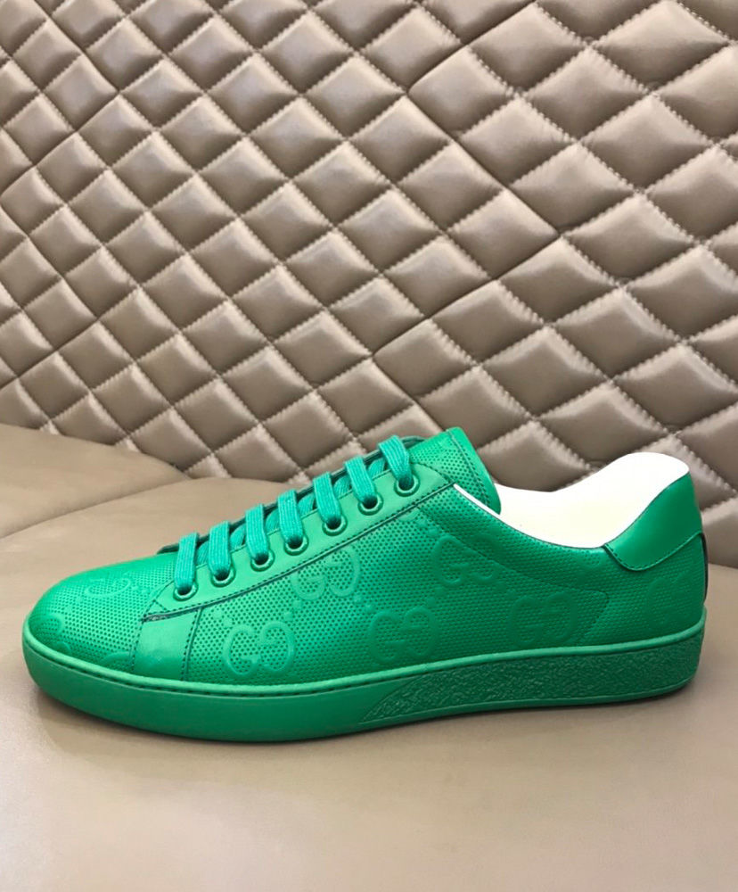 Gucci Unisex Ace GG embossed sneaker Green - Image 5