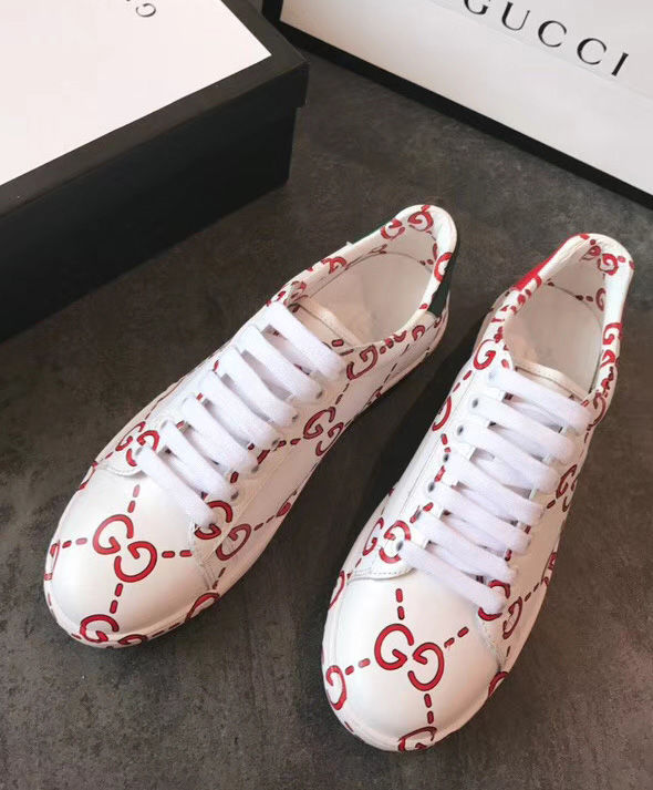 Gucci Unisex Ace sneaker with GG print 498216 White
