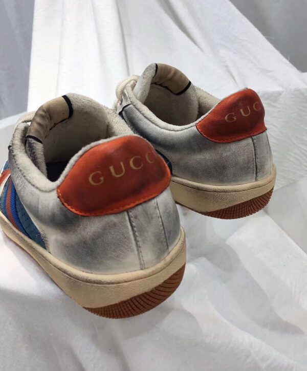 Gucci Women's Screener leather sneaker 546163 Blue - AlimorLuxury