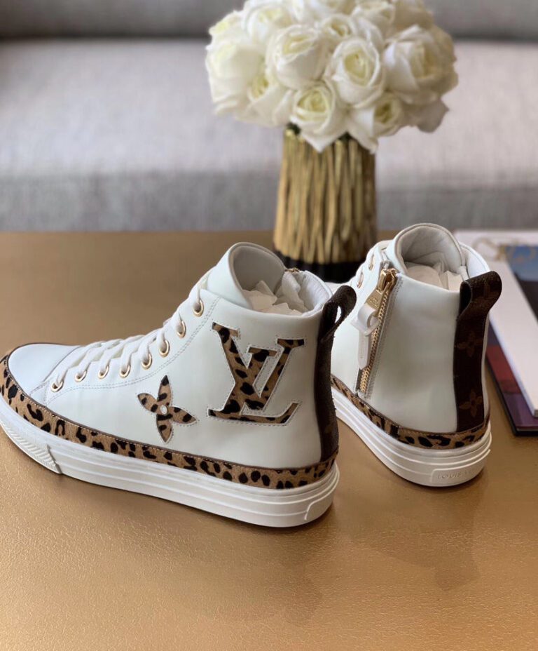louis vuitton boots white laces