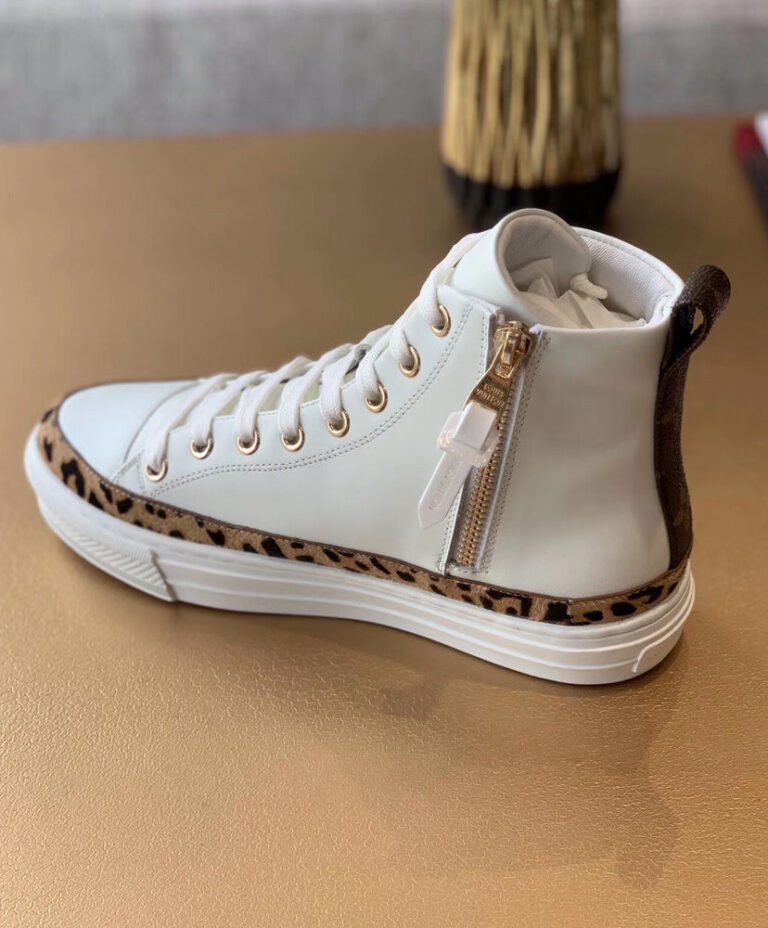 louis vuitton boots white laces