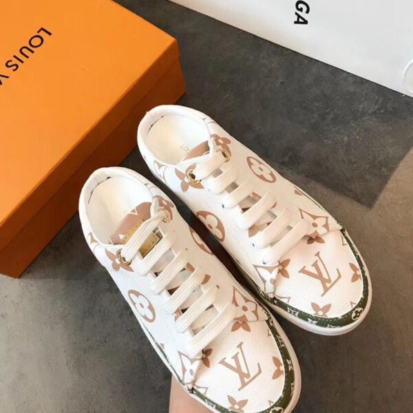 Louis Vuitton Women's Frontrow Rear Sneakers 1A58DI Pink White