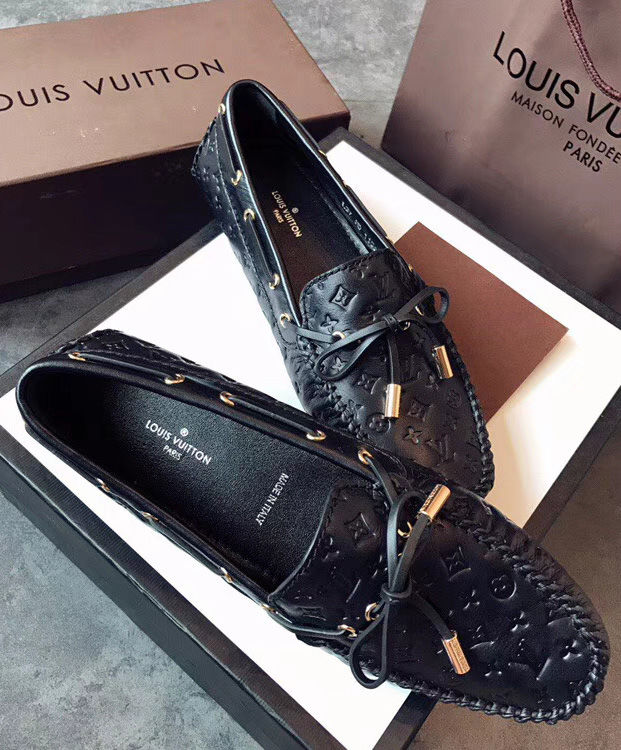 Louis vuitton Women's gloria flat loafer Black - AlimorLuxury