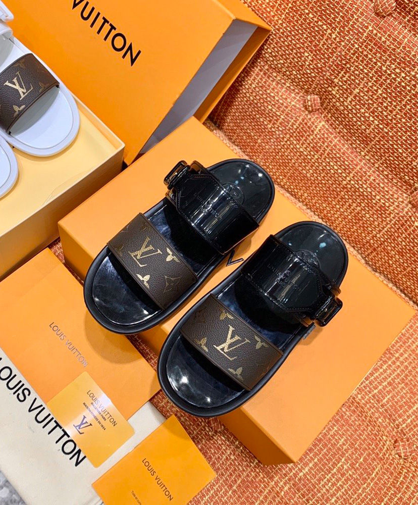 Louis Vuitton Sunbath Flat Mules Black - Image 3