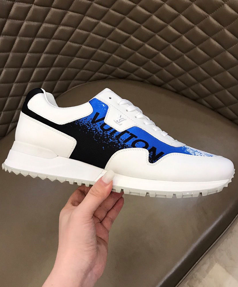 Louis Vuitton Men's Run Away Sneaker Blue - Image 6