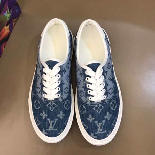 Louis Vuitton Men's Trocadero Richelieu Trainers Blue