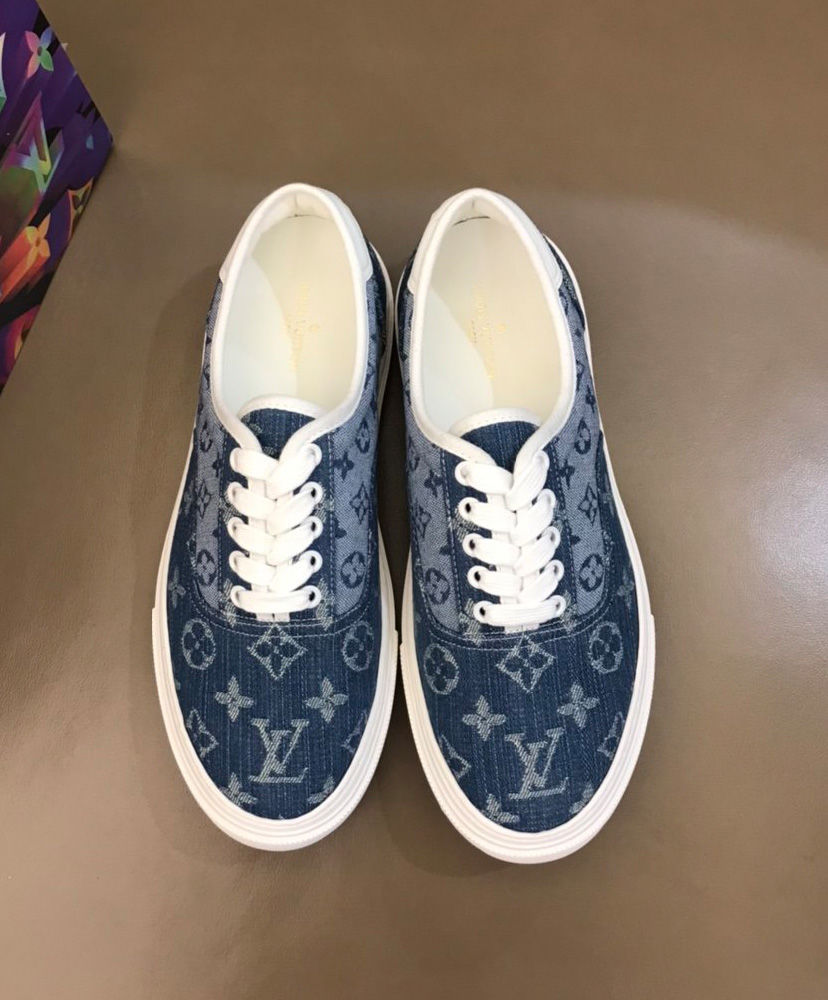 Louis Vuitton Men's Trocadero Richelieu Trainers Blue