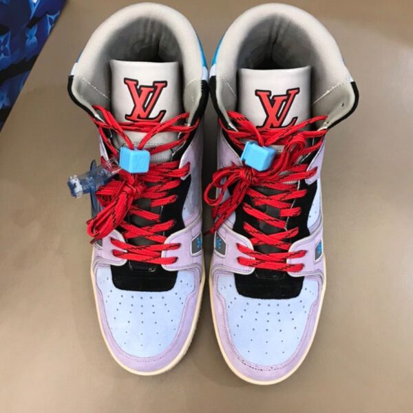 Louis Vuitton Men's LV Trainer Sneaker Boot Purple