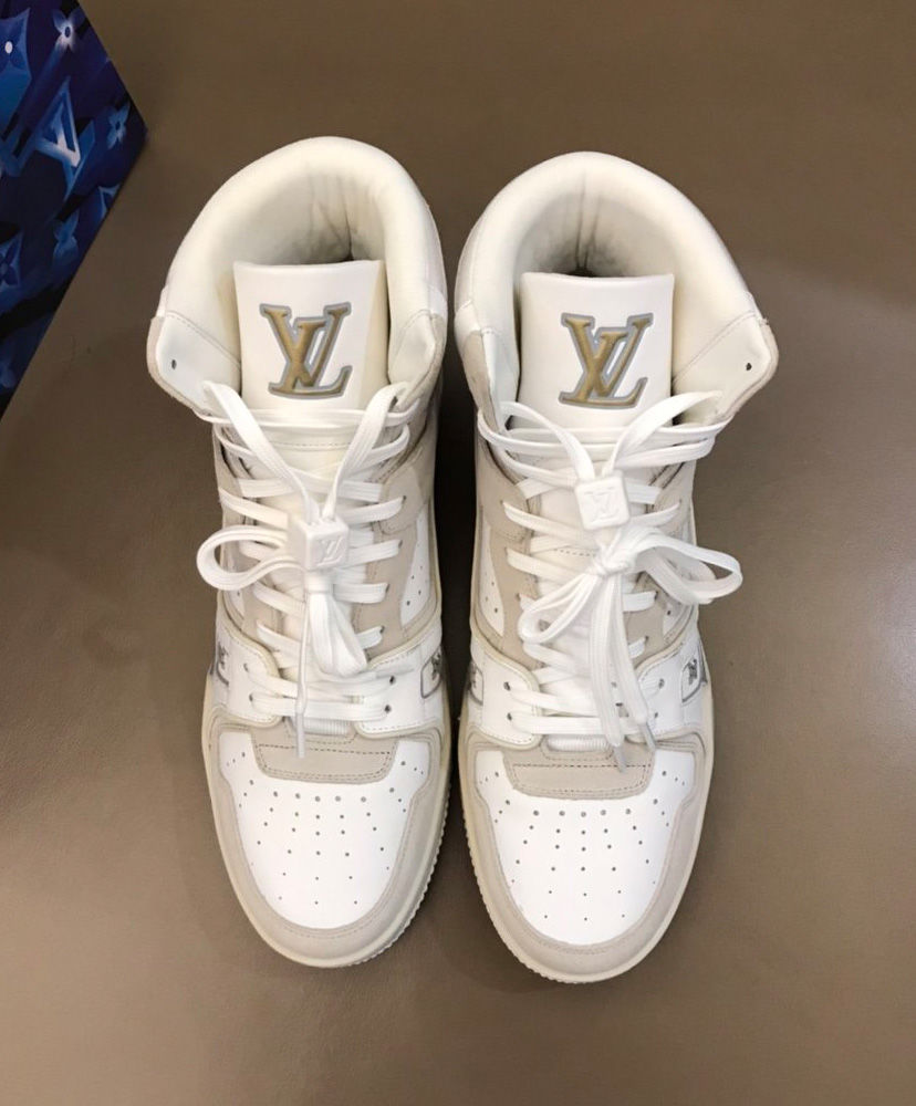 Louis Vuitton Men's LV Trainer Sneaker Boot White