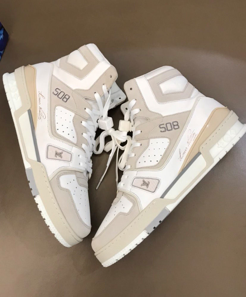 Louis Vuitton Men's LV Trainer Sneaker Boot White - Image 7