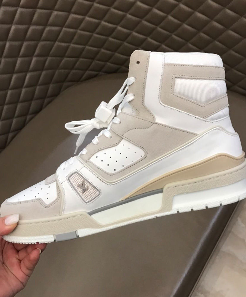 Louis Vuitton Men's LV Trainer Sneaker Boot White - Image 8