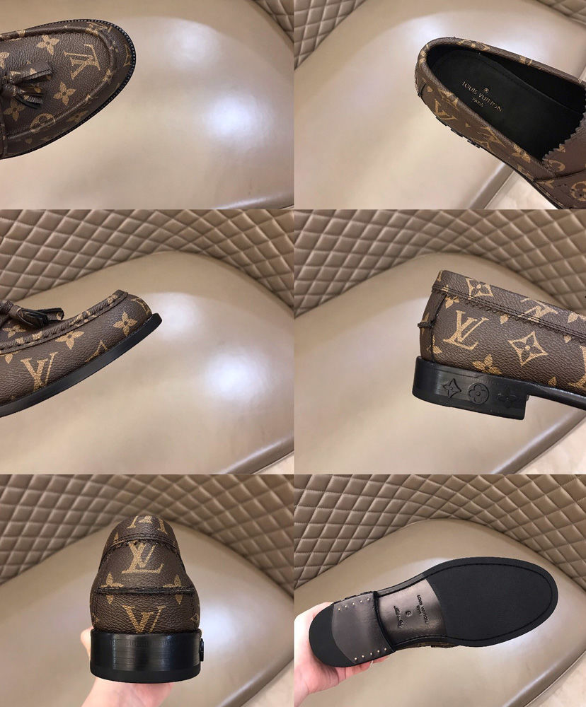 Louis Vuitton Men's Voltaire Loafers Brown - Image 9