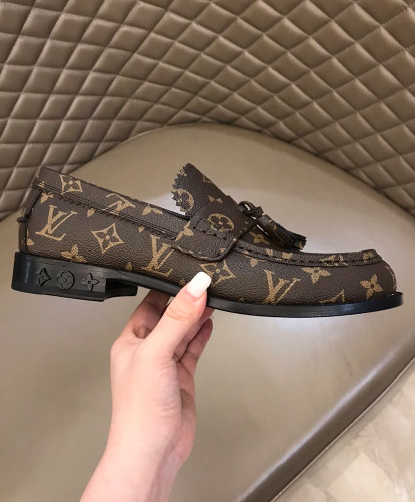 Replica Louis Vuitton Hockenheim Moccasin In Damier Ebene Canvas