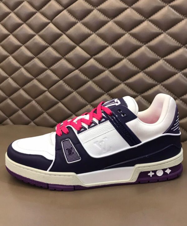 Louis Vuitton Men's LV Trainer Sneaker Purple - AlimorLuxury