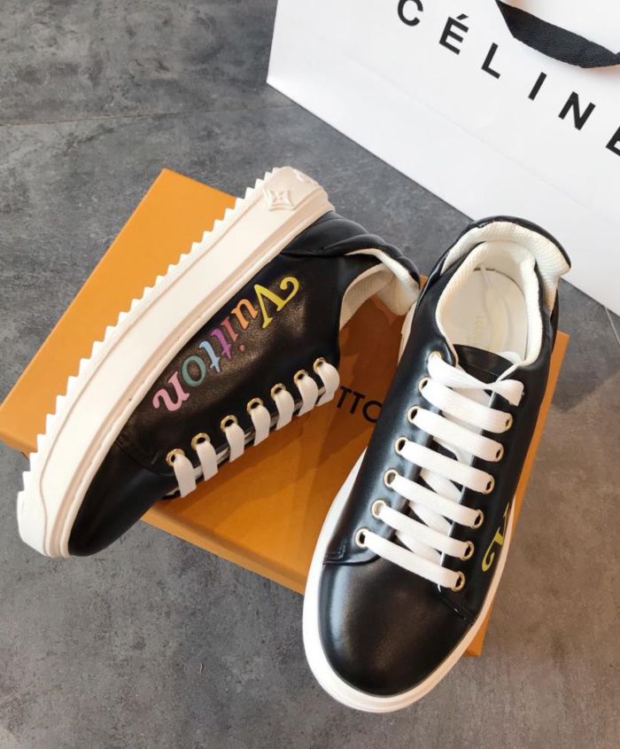 lv time out sneaker black