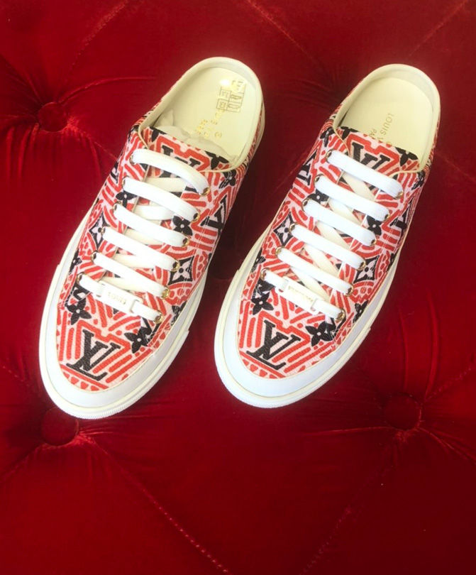 Louis Vuitton Women's LV Crafty Stellar Open Back Sneaker Black