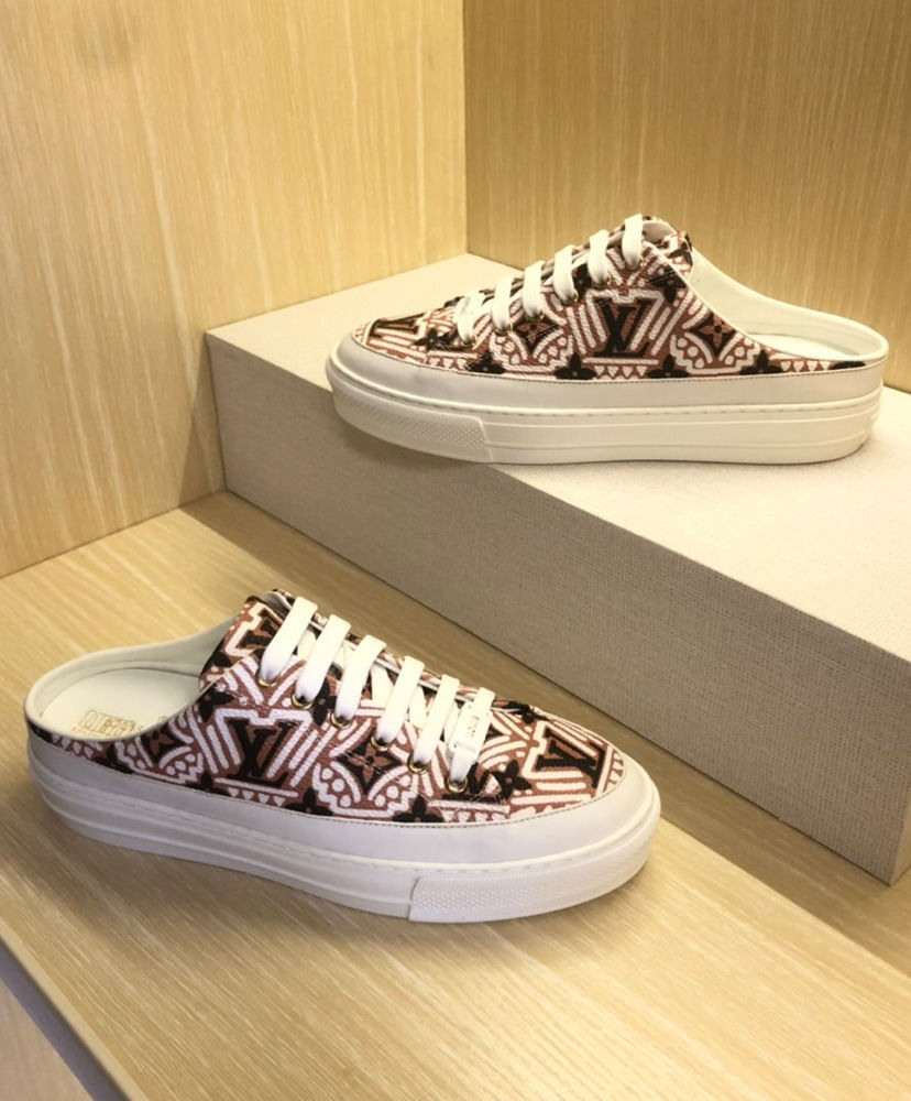 Louis Vuitton Women's LV Crafty Stellar Open Back Sneaker Coffee - Image 2