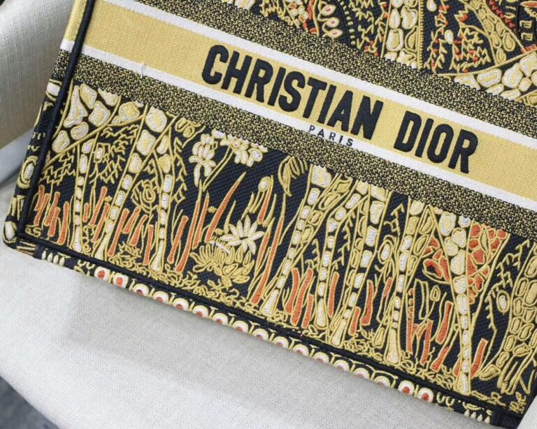 Christian Dior Book Tote Animals Embroidered Canvas Bag - AlimorLuxury