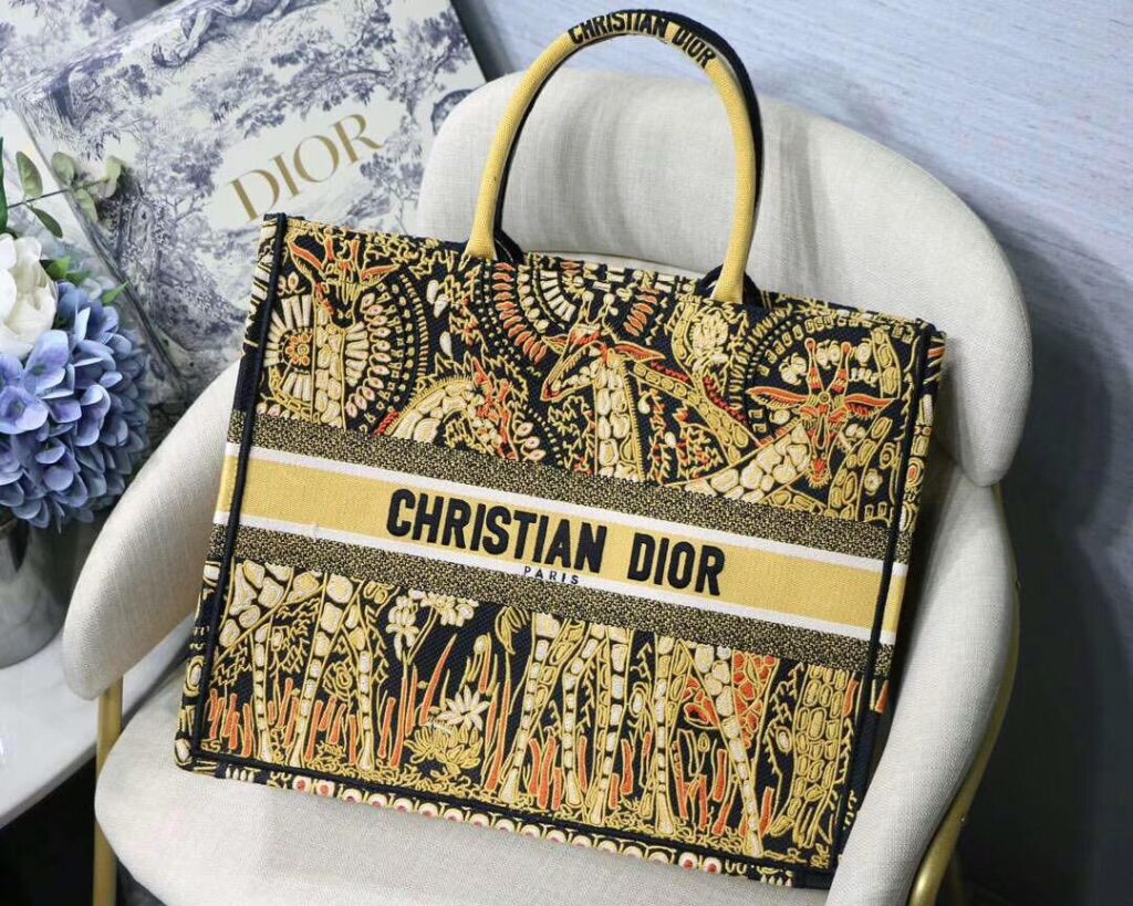 Christian Dior Book Tote Animals Embroidered Canvas Bag - AlimorLuxury
