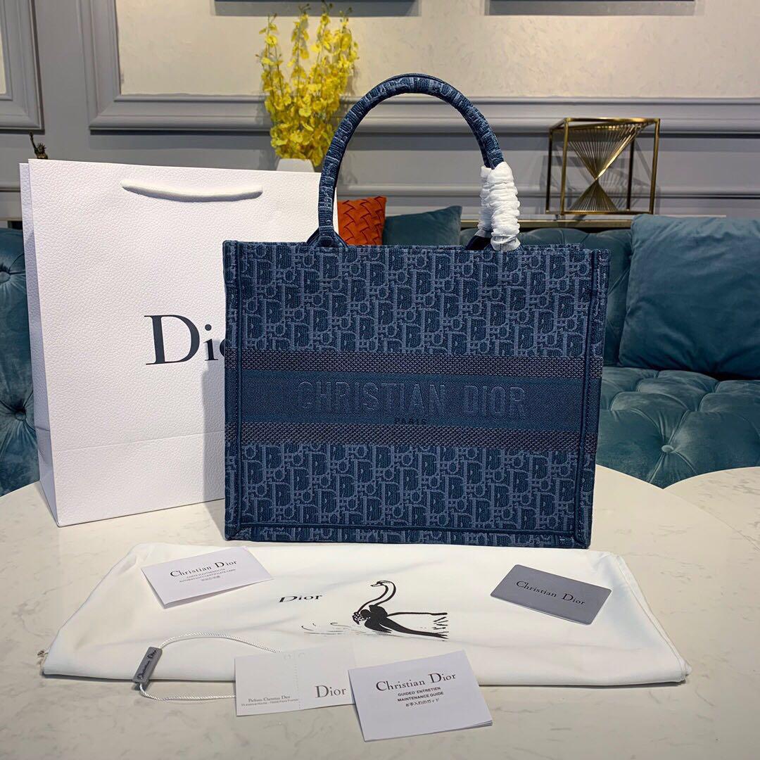 Christian Dior Book Tote Blue bag - AlimorLuxury