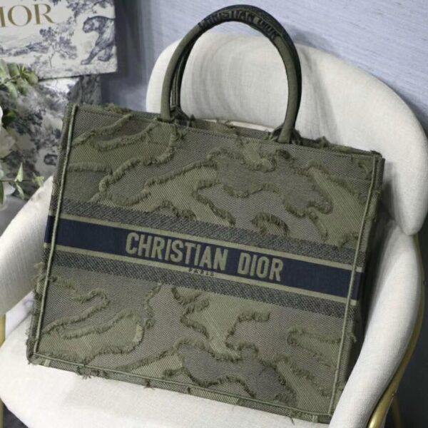 dior tote green