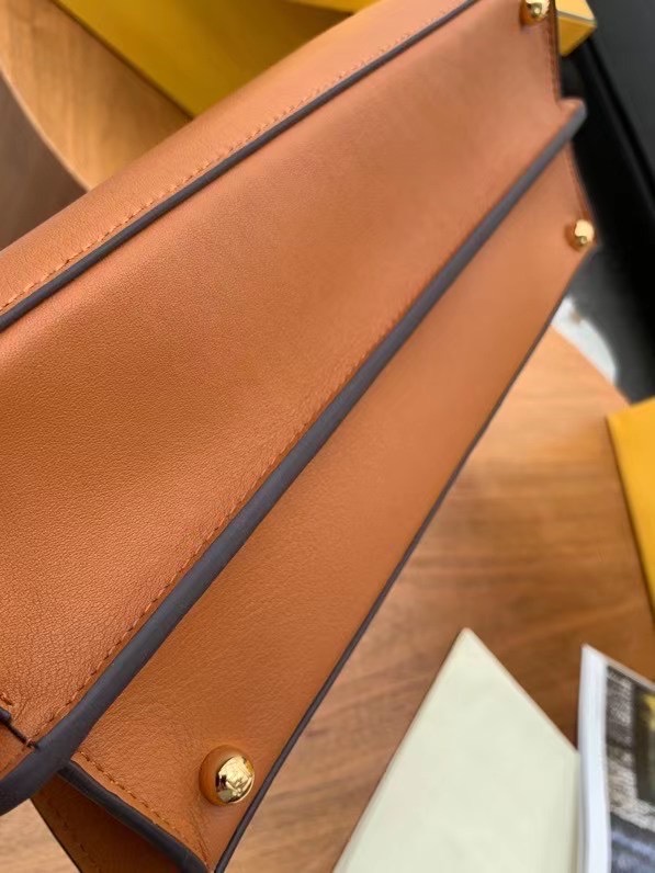 Fendi Peekaboo ISEEU Brown Medium Bag - Image 10