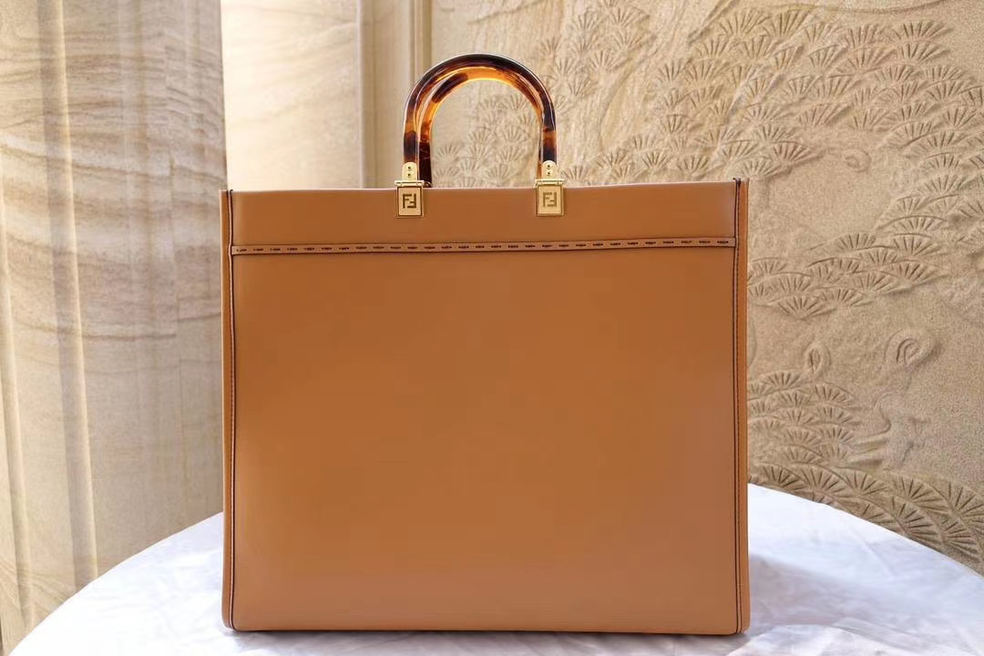Fendi Sunshine Medium Brown leather shopper - Image 3
