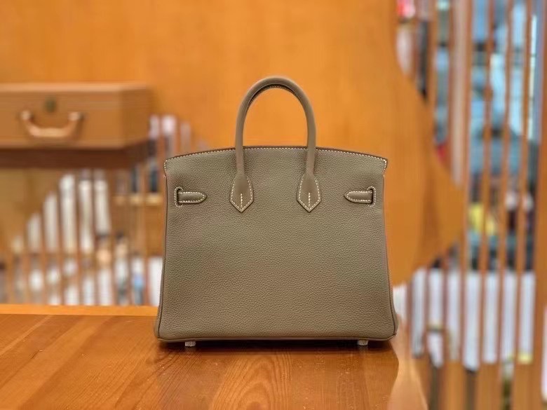 Hermes Birkin Taupe Brown 25 Bag - Image 4
